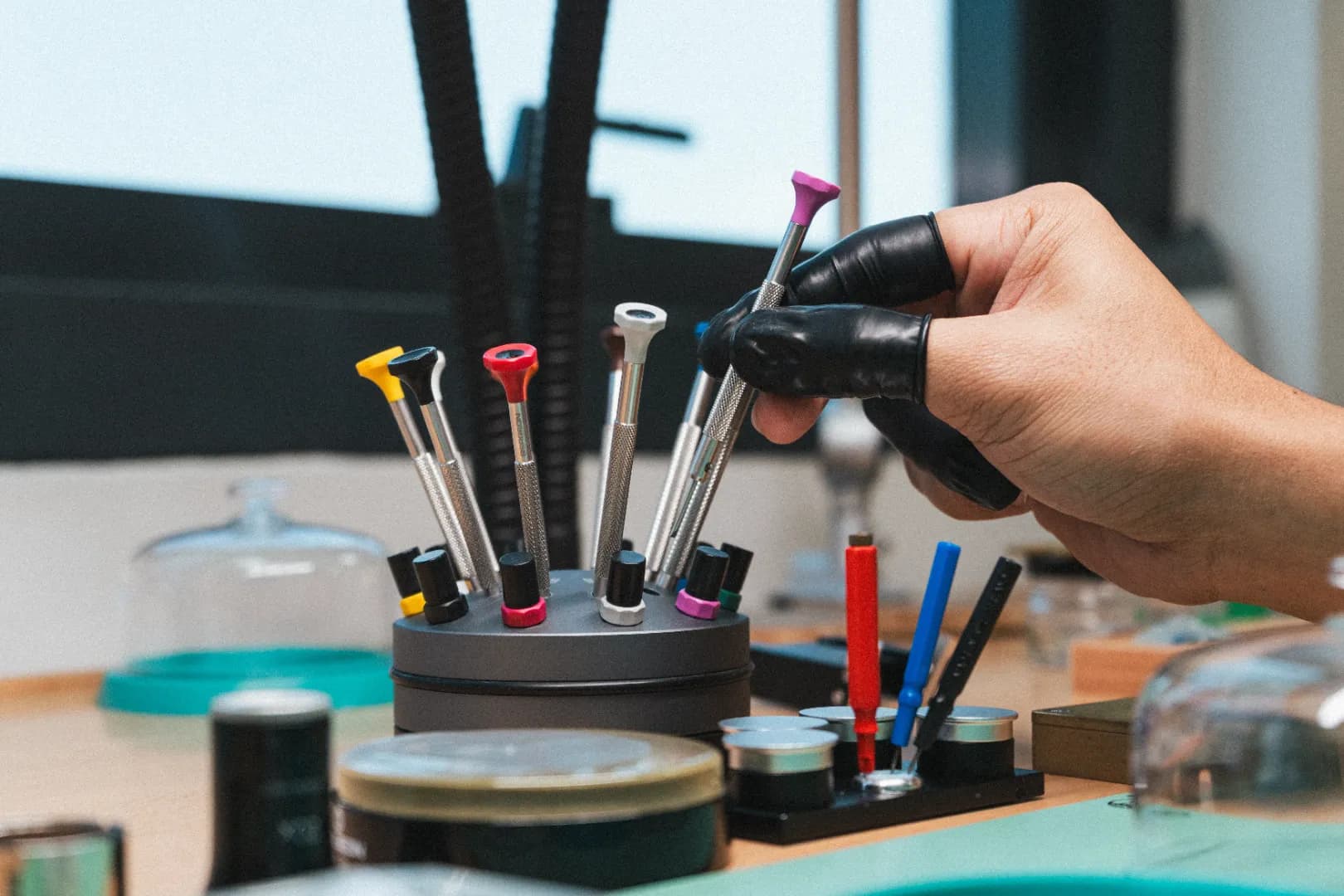 Watch movement service in progress